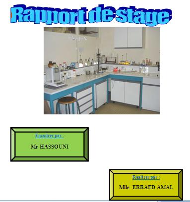 rapport de stage laboratoire d'analyse médicale
