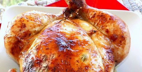 Receta : Pollo al horno con salsa de soja y mostaza