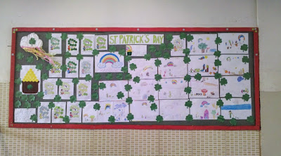 teacher st patrick's day musica mural