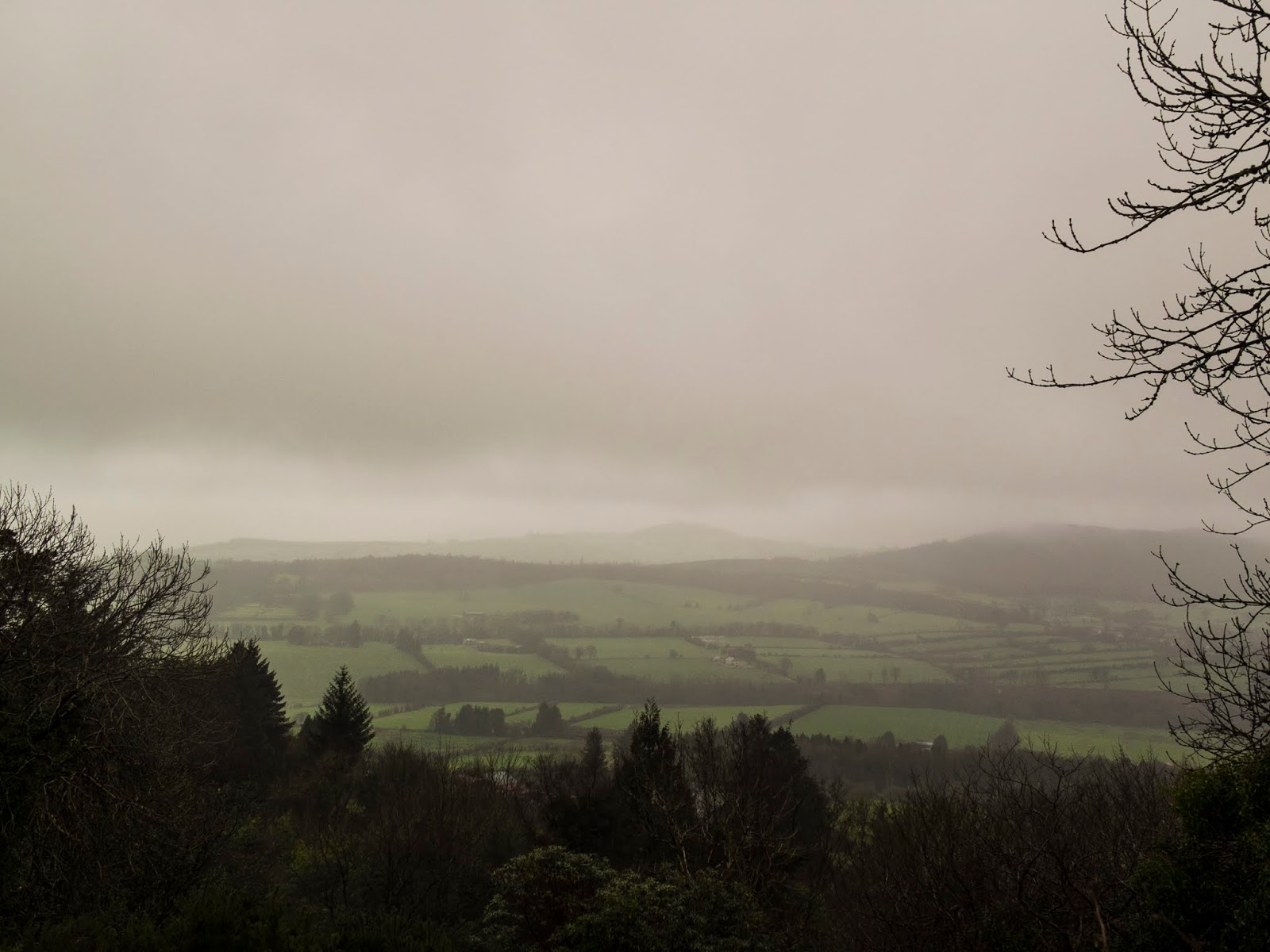 Foggy mountainscape Foggy mountains in North County Cork.