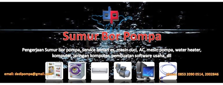 sumur bor pompa