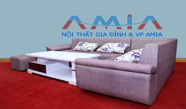 Hình ảnh cho bộ sofa nỉ giá rẻ tại Hà Nội vừa đẹp vừa hiện đại với chất liệu nỉ bền bỉ và chất lượng
