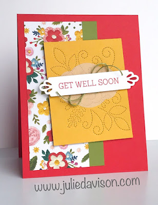 Stampin' Up! Needle & Thread Get Well Soon Card ~ 2019 Occasions Catalog ~ www.juliedavison.com