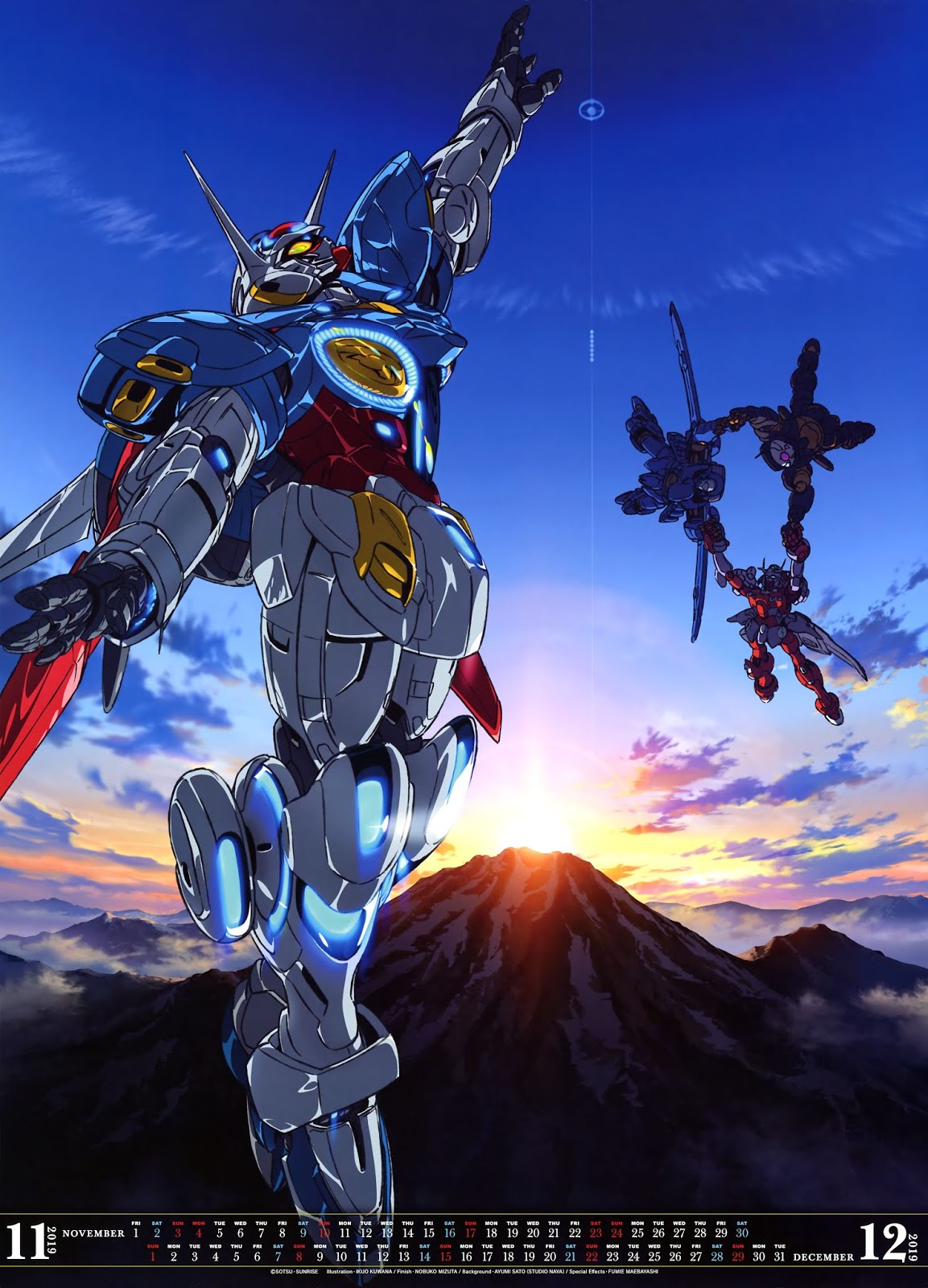 Gunplanerd: [Gallery] Mobile Suit Gundam Series Calendar 2019