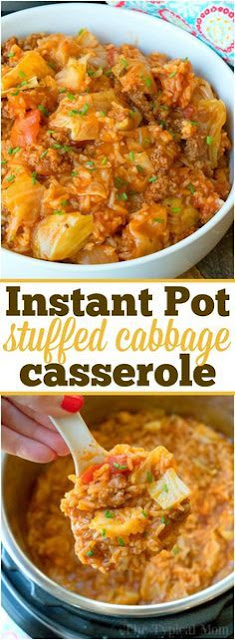 Instant Pot Stuffed Cabbage Casserole