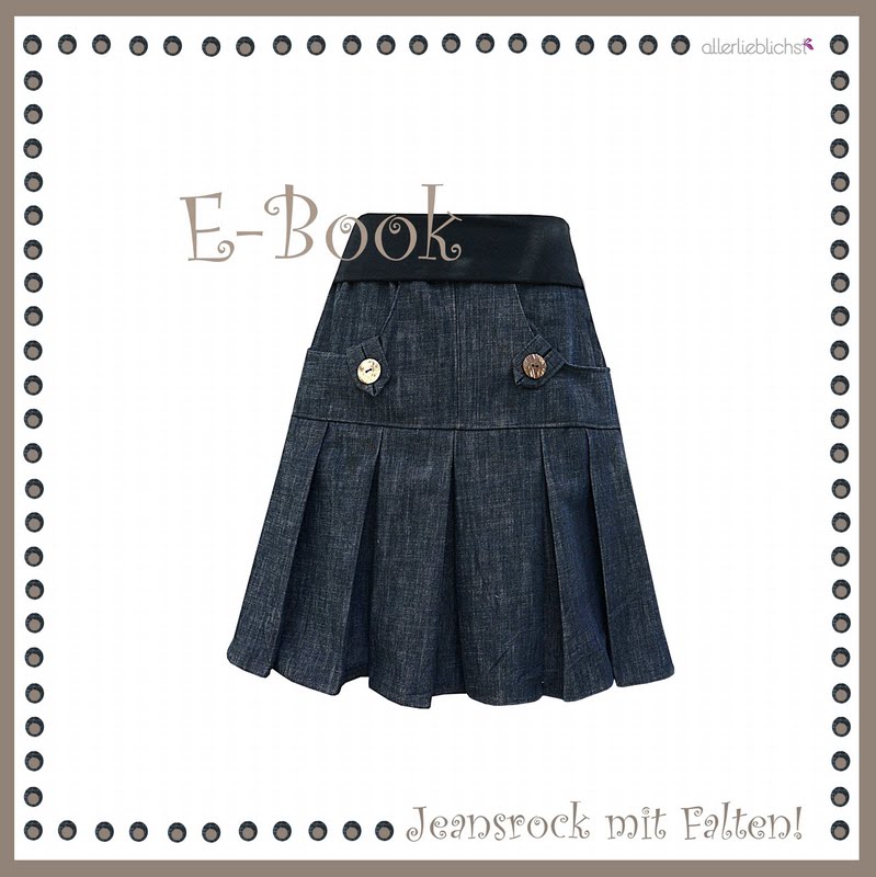 E-Book Jeansrock mit Falten!