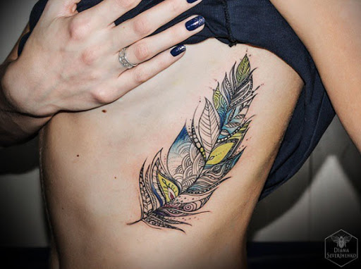 Este ornamentais aquarela pena