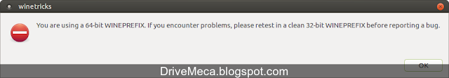 DriveMeca instalando Wine en Linux Ubuntu