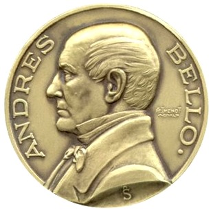 Andrés Bello Medalla de Andrés Bello de perfil