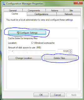 Delete SCCM Local Cache