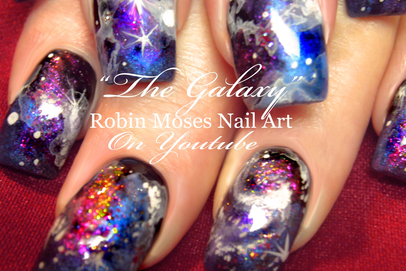 Nail Art by Robin Moses Galaxy Nails "galaxy nails" "my galaxy nails