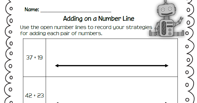 Classroom Freebies Too: Open Number Lines