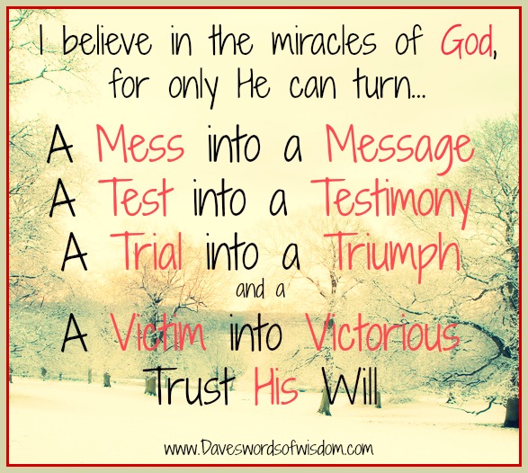 Daveswordsofwisdom.com: Miracles Of God