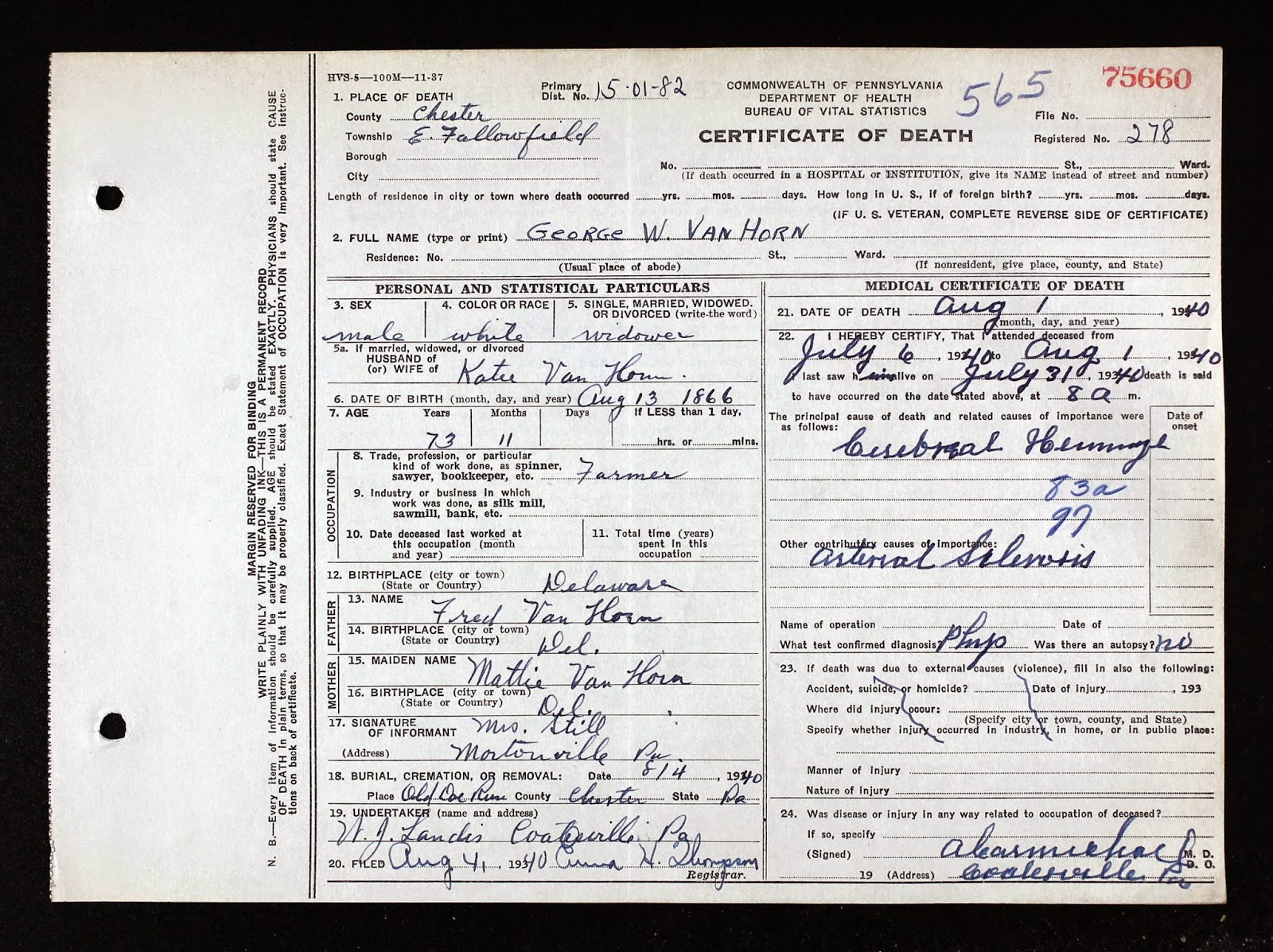 Surname Saturday Sorting through the Van Horn Surname Folder