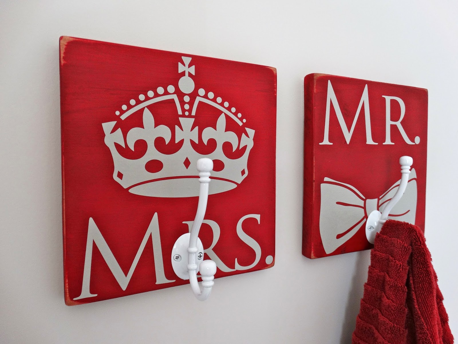 My Twig and Twine Nest DoItYourself His and Her's Towel Hooks