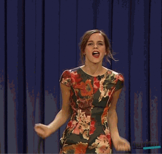 GIF "Sono contento" La GIF del sono contento qualsiasi cosa succeda.