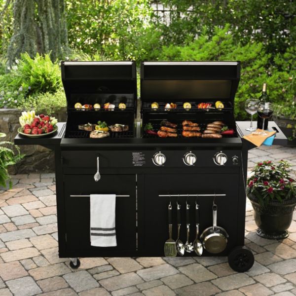Smart Moms Saving Money Nexgrill 3Burner LP Gas Grill Charcoal Combo