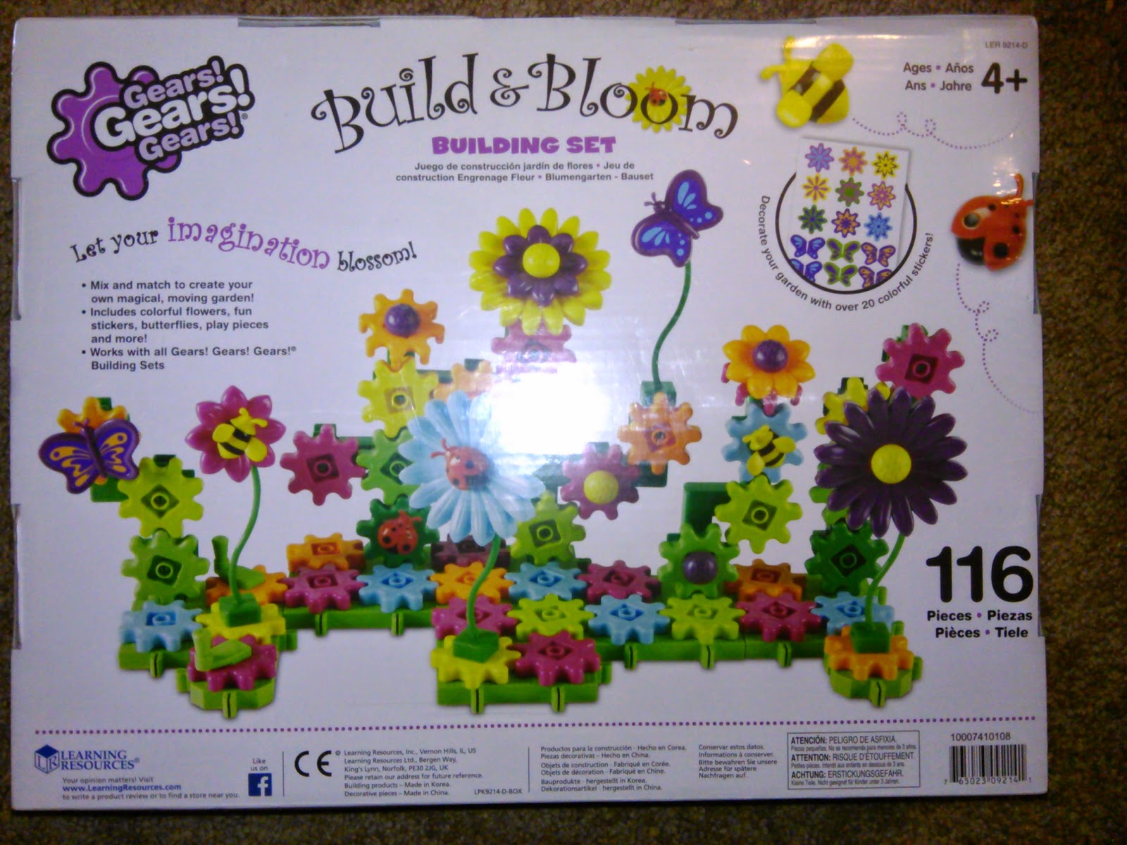 Gears! Gears! Gears! Build & Bloom Building Set & Giveaway The Review