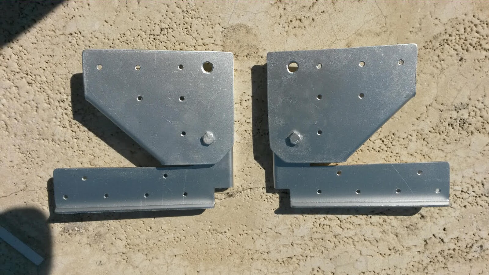 AFB Products 10 Gauge Galvanized Heavy Duty Exhaust Fan Hinges