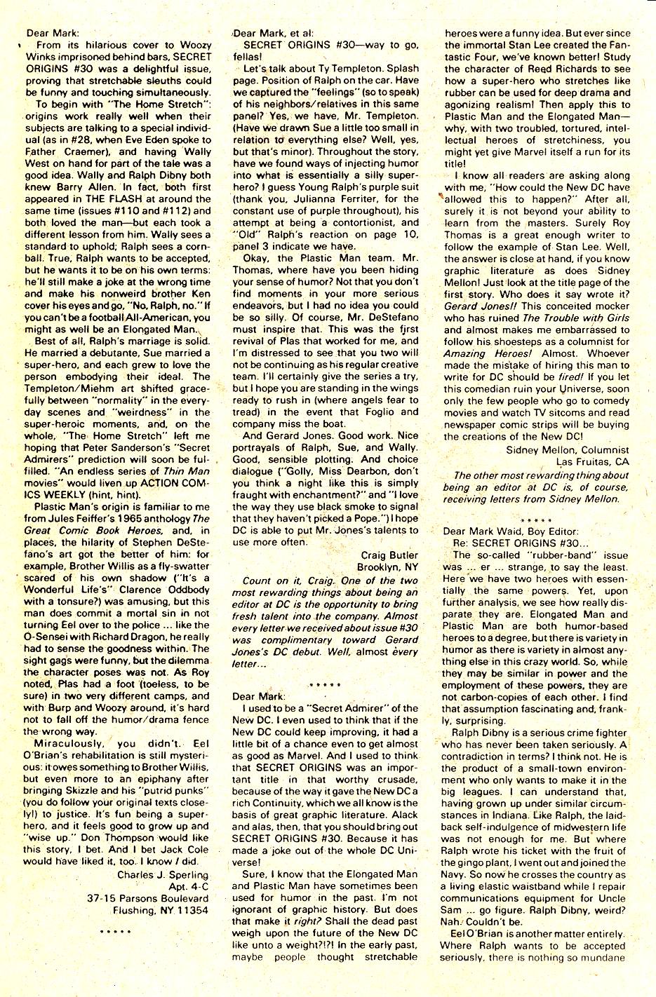 Read online Secret Origins (1986) comic - Issue #35 - 18