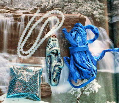 Cynthia's blog anniversary ~ polymer clay art bead, seed beads, sari silk, gemstones :: All Pretty Things