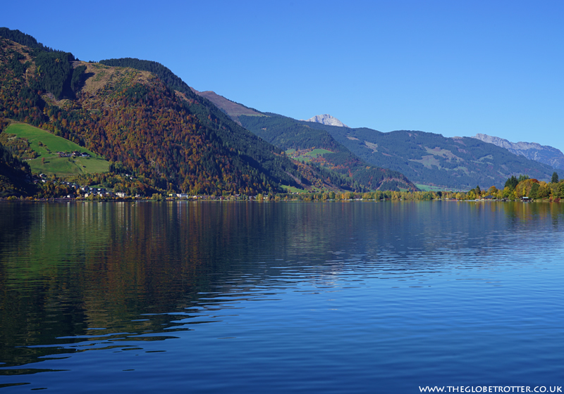 Boating on Lake Zell in Zell am See, Austria