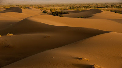 San dunes of Mesr Village, Iran.