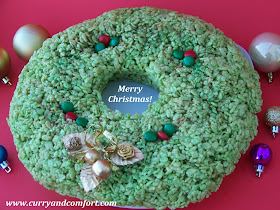 Kitchen Simmer: Rice Krispie Christmas Wreath
