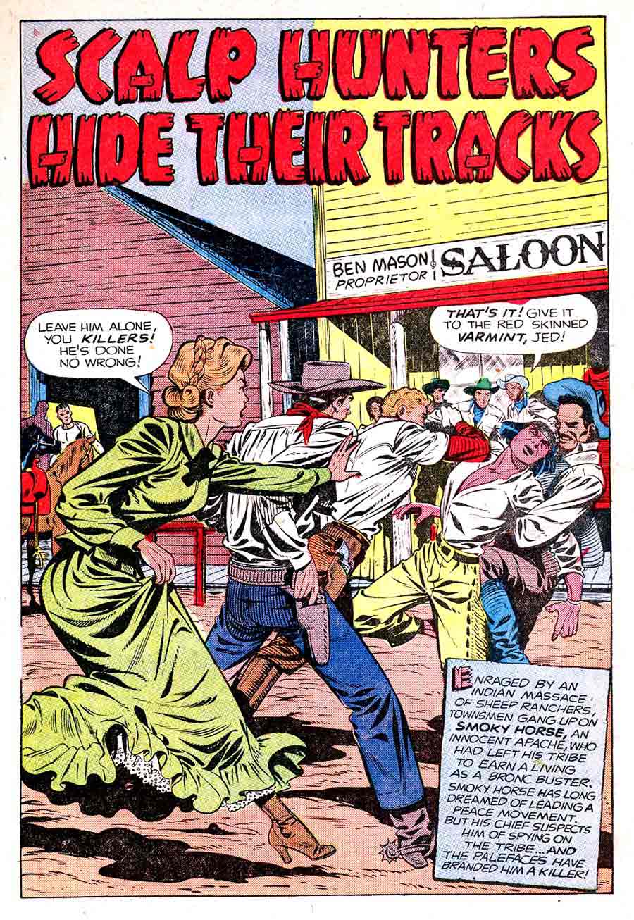 Matt Baker golden age 1950s st. john western comic book page - Texan #8