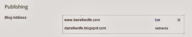 Screen Shot of Blogger.Com Domain Added success!