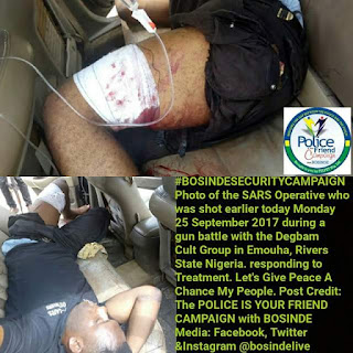  Photos: One dead, another injured as cultists ambush SARS operatives along East-West Road, Rivers State