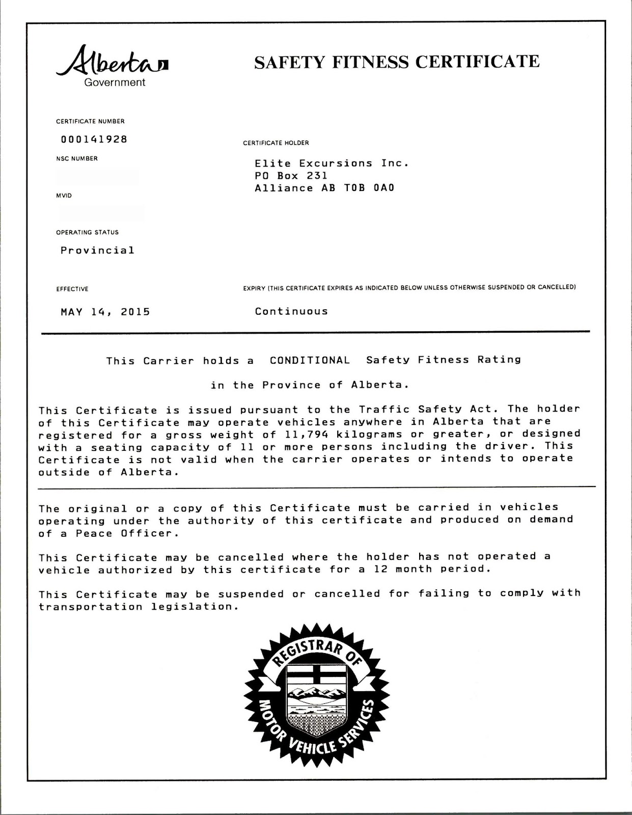 Printable Fitness Certificates