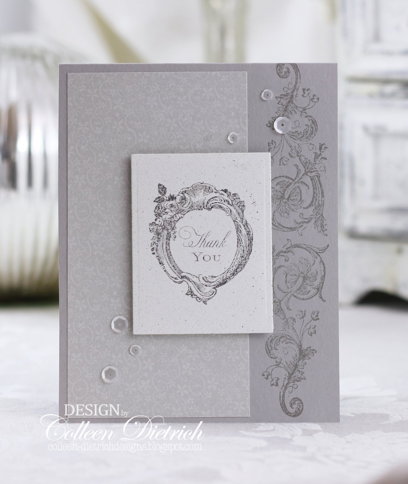 Thank you Thanks Brush script words Gina Marie designs metal cutting dies
