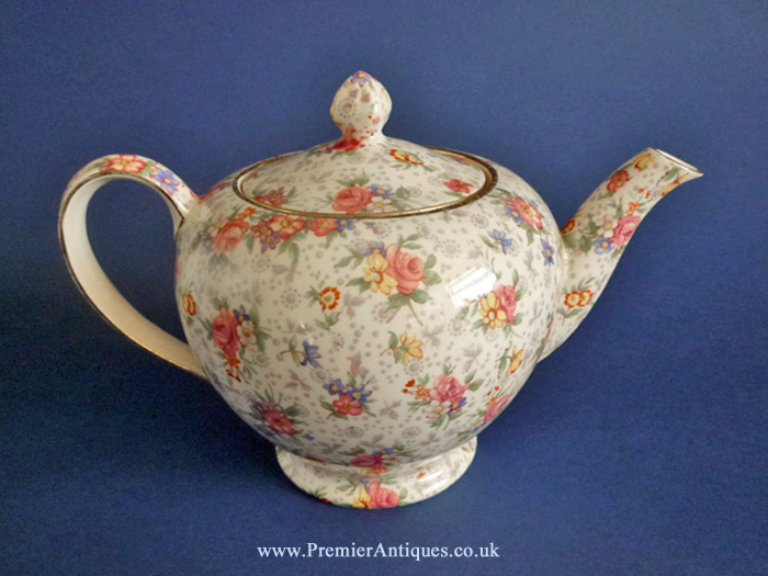 Premier Antiques Royal Winton 'Eleanor' Chintz Teapot