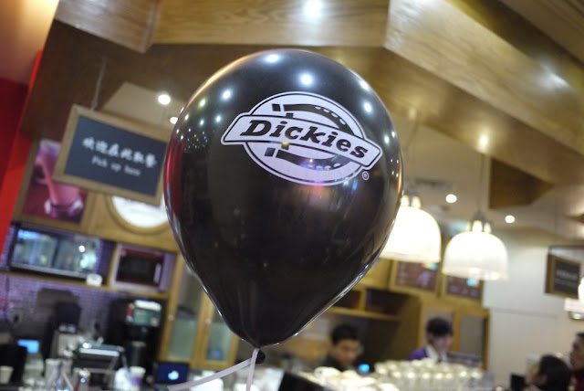 Dickies balloon in Shanghai cafe