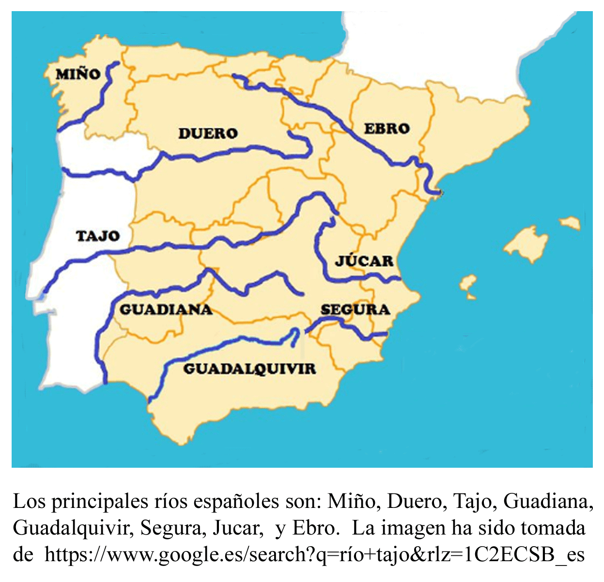 Mapa De Espana Y Portugal Por Provincias Mapa De Rios Images | Images ...