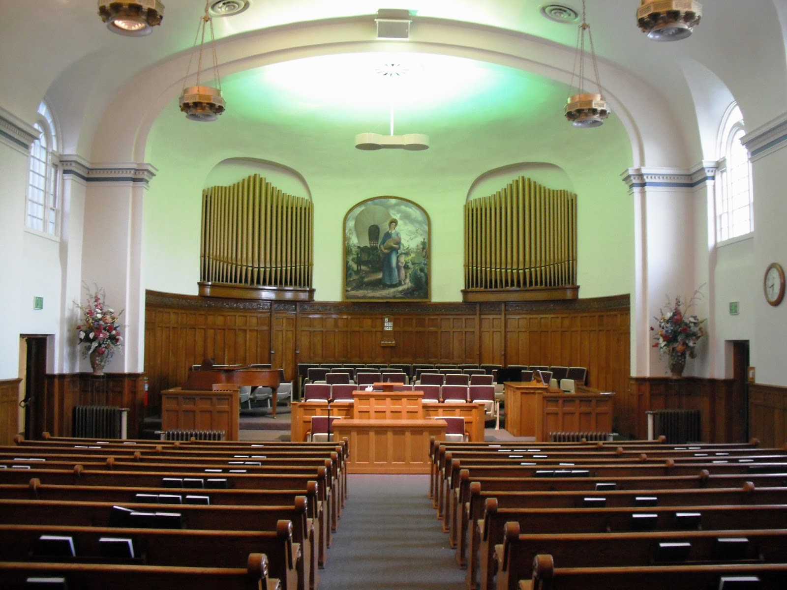 Historic LDS Architecture Logan First Ward Chapel Interior