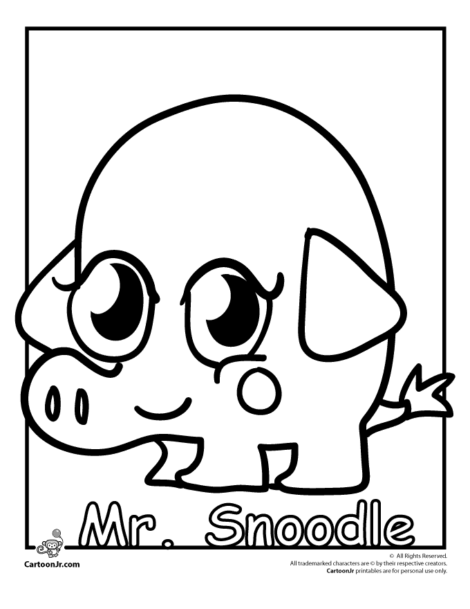 oddie moshi monsters coloring pages - photo #17