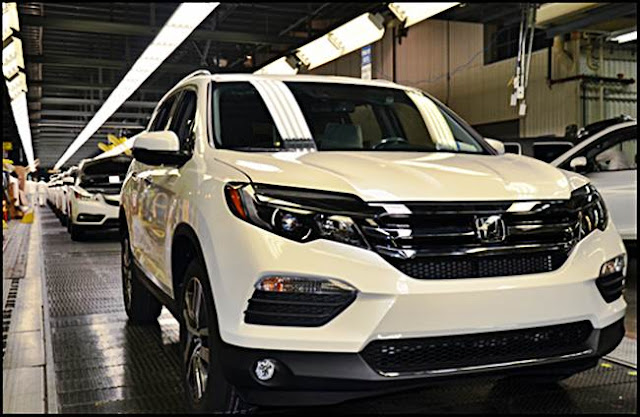 2016 Honda Pilot SUV production Alabama