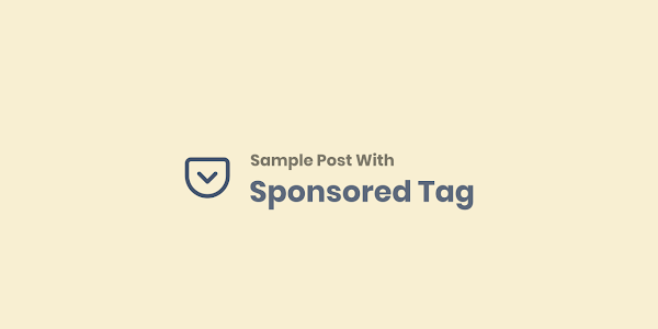 Sponsored Post Feature