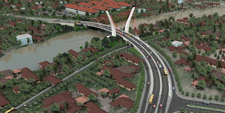 gambar jembatan sungai alalak yang baru