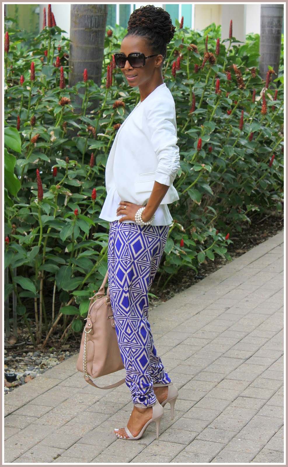 MY STYLE: Blue Aztec Jumpsuit......revealing Look 4 ~ SHADES N STYLES