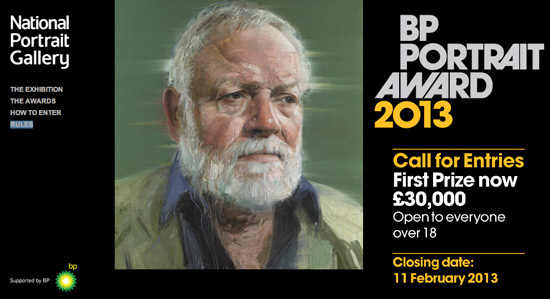 BP Portrait Award 2013 call for entries