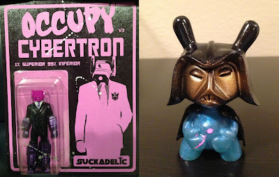 Comicpalooza  2013 Exclusive Occupy Cybertron Bootleg Resin Figure & Dumny Bootleg Resin Dunny by The Sucklord