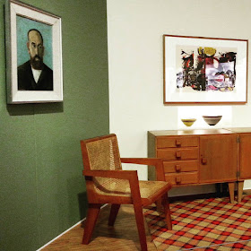 Modernist lounge on display at The Moderns exhibition.