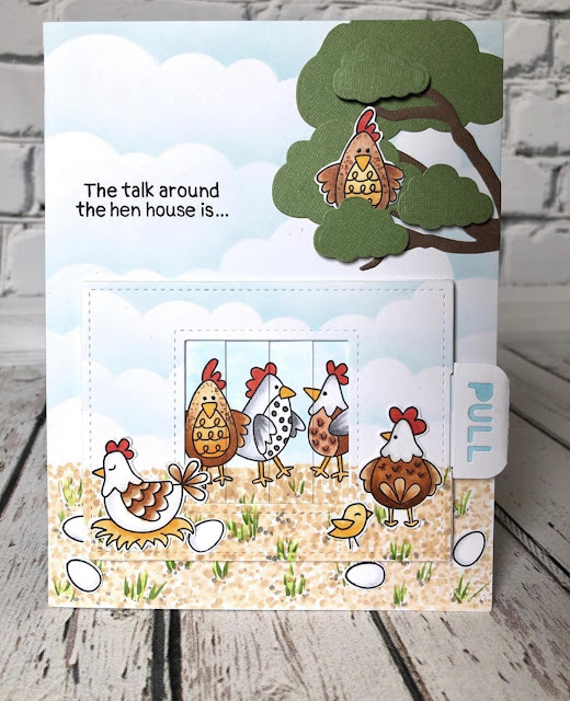 Fan Feature Week - Day 3 | Card using Cluck Stamp Set by Newton's Nook Designs #newtonsnook #handmade