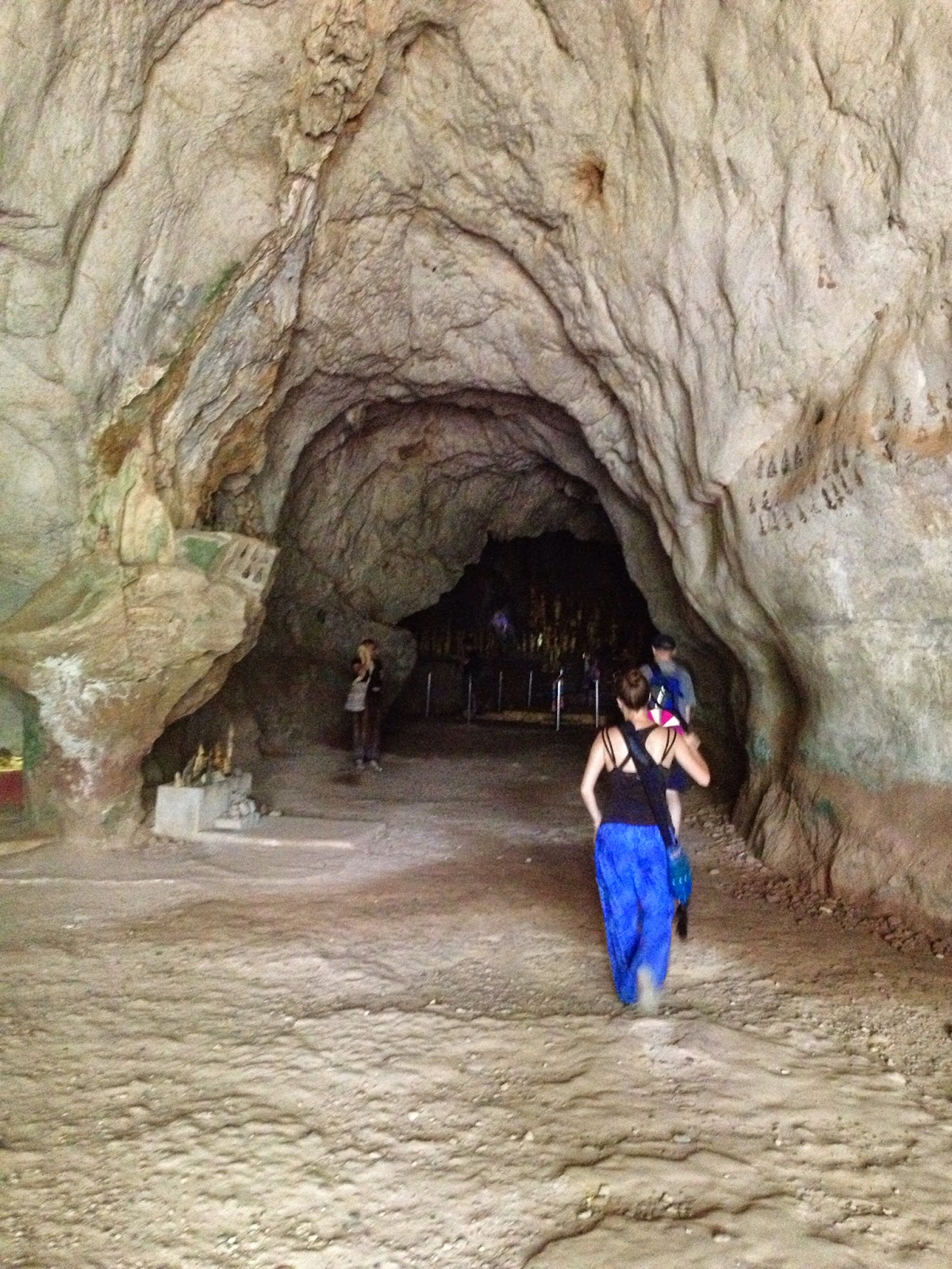 Luang Prabang - The cave offered a cool break from the scorching heat outside