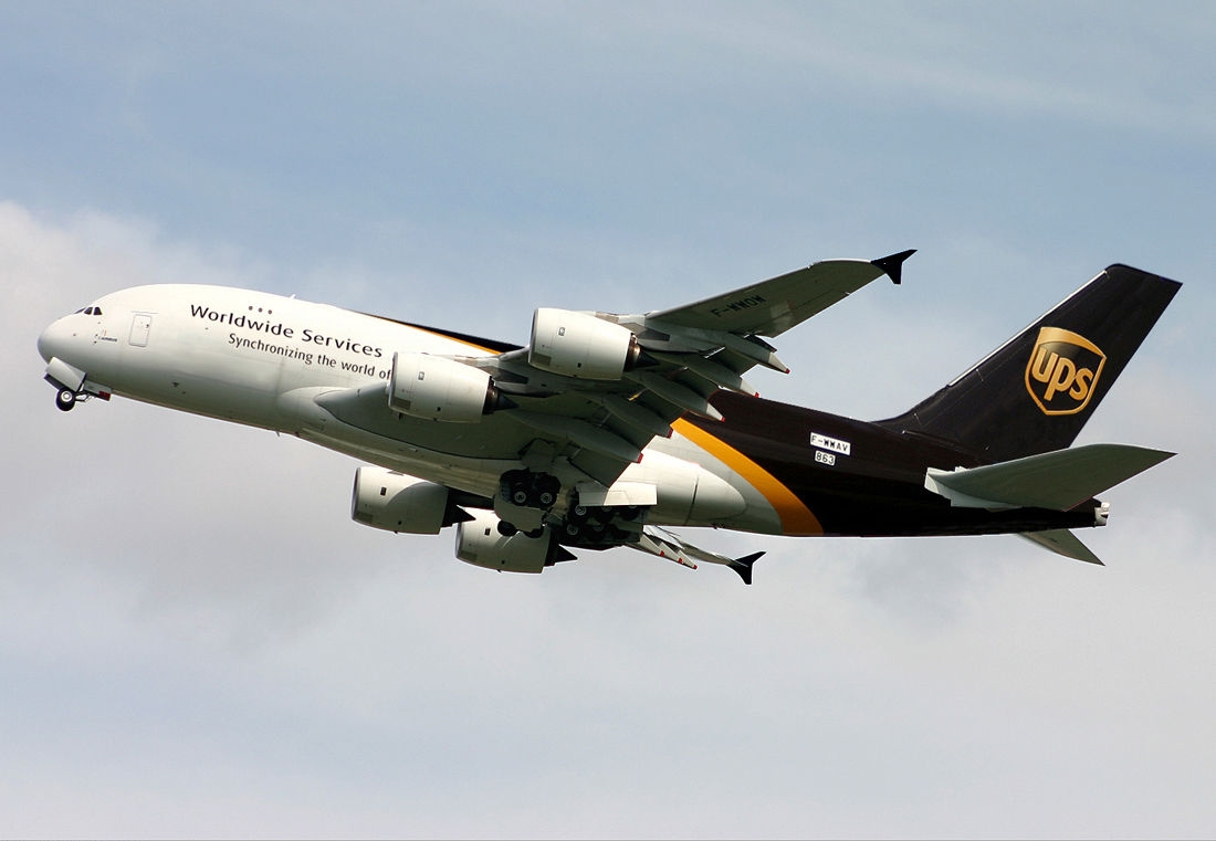 ups worldwide service airbus a380f freighter aircraft wallpaper 3795
