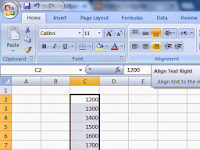 Tutorial Menciptakan Goresan Pena Rata Kanan, Kiri Dan Tengah Di Microsoft Excel