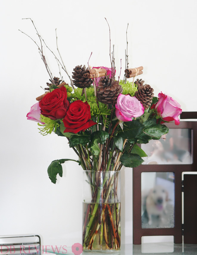 Christmas Flowers Bouquet from Prestige Flowers Haute Florist Range, Review 